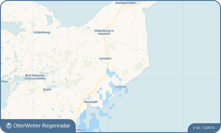 OtterWetter Regenradar-Widget Manhagen