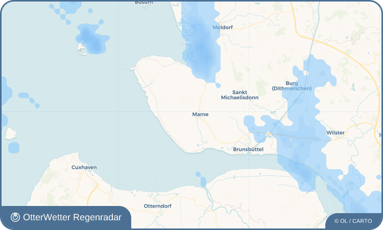 OtterWetter Regenradar-Widget Marnerdeich