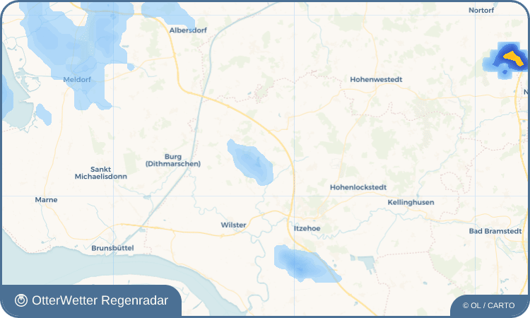 OtterWetter Regenradar-Widget Mehlbek-Siedlung