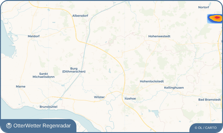 OtterWetter Regenradar-Widget Mehlbek