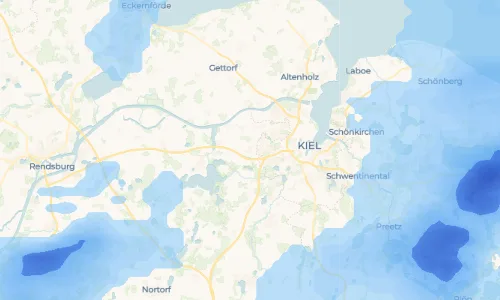 Regenradar Vorschaubild - Aktuelle Niederschläge in Melsdorf und Umgebung