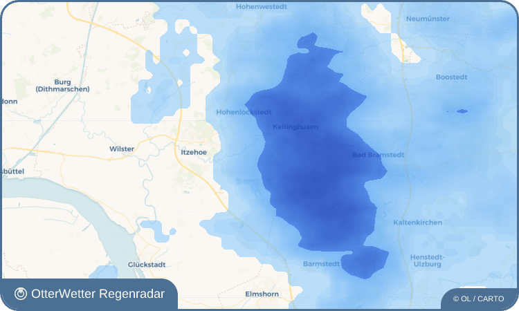 Wetter-Widget-Vorschau mit Vorhersagedaten für Moordiek