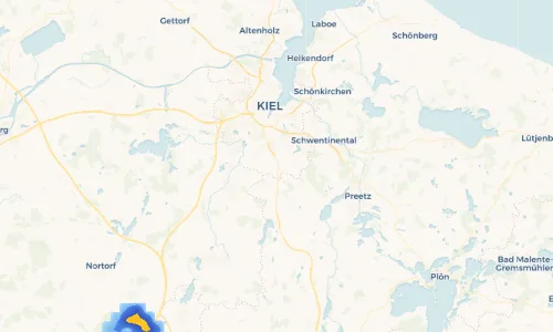 Regenradar Vorschaubild - Aktuelle Niederschläge in Moorsee und Umgebung