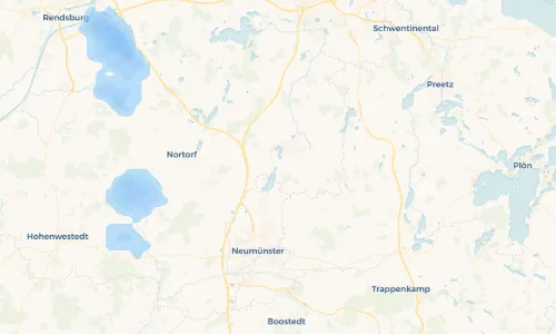 Regenradar Vorschaubild - Aktuelle Niederschläge in Mühbrook und Umgebung