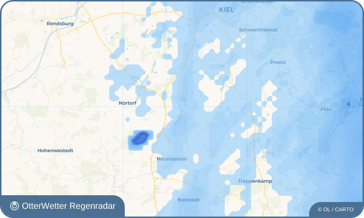 OtterWetter Regenradar-Widget Mühbrook