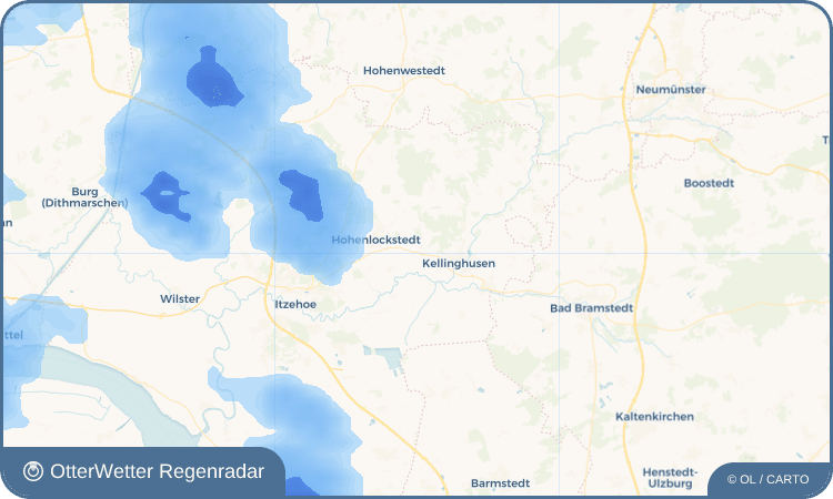 OtterWetter Regenradar-Widget Mühlenbarbek