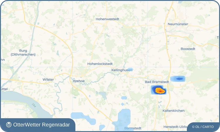 Wetter-Widget-Vorschau mit Vorhersagedaten für Mühlenbarbek