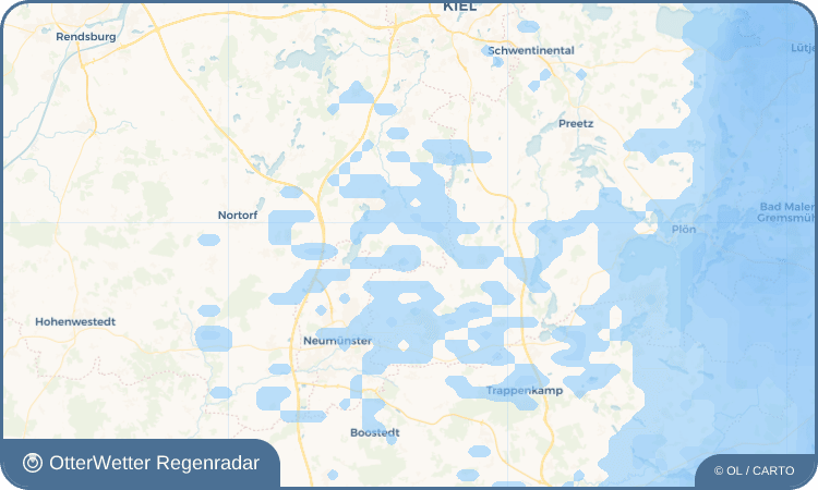 OtterWetter Regenradar-Widget Negenharrie
