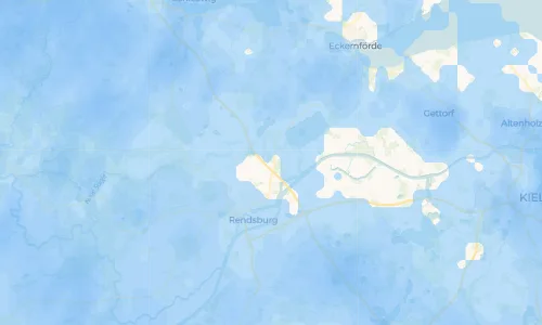 Regenradar Neu Duvenstedt: aktuelle Niederschläge in Neu Duvenstedt und Umgebung, Stand 20. Oktober 2026 um 10:45 Uhr