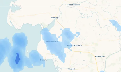 Regenradar Vorschaubild - Aktuelle Niederschläge in Neuenkirchen und Umgebung