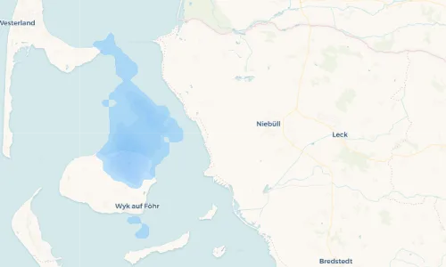 Regenradar Vorschaubild - Aktuelle Niederschläge in Neugalmsbüll und Umgebung
