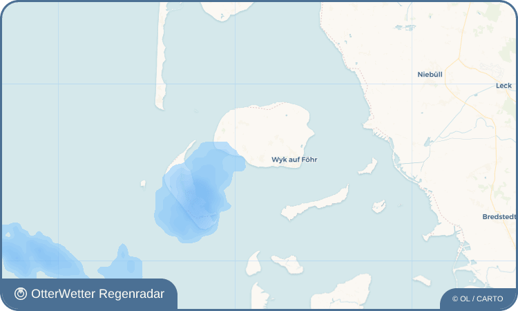 Widget-Vorschau für Nieblum Wetter-Widget-Vorschau mit Vorhersagedaten für Nieblum