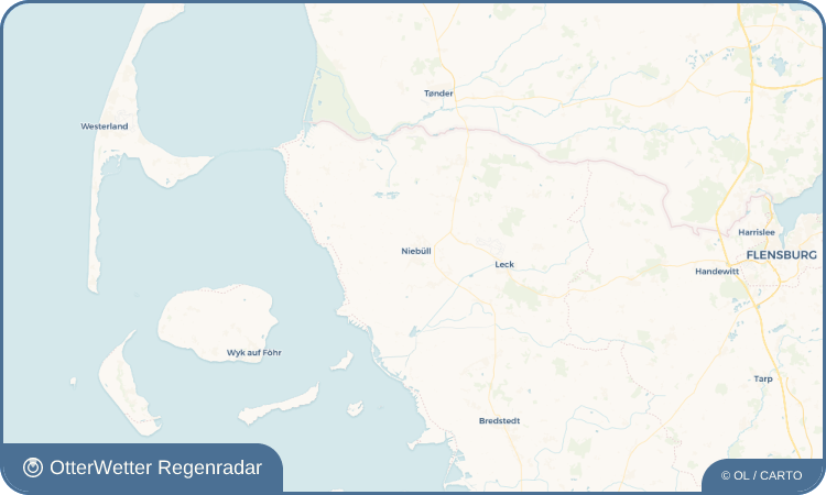 OtterWetter Regenradar-Widget Niebüll