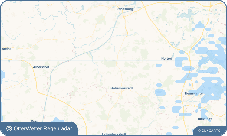 OtterWetter Regenradar-Widget Nienborstel