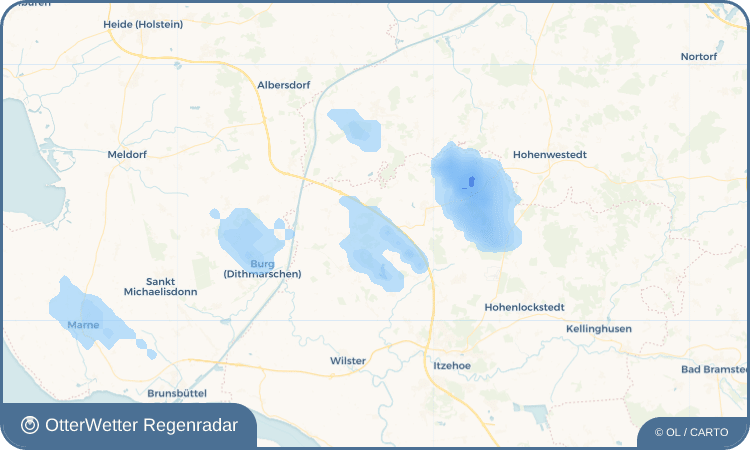 Wetter-Widget-Vorschau mit Vorhersagedaten für Nienbüttel