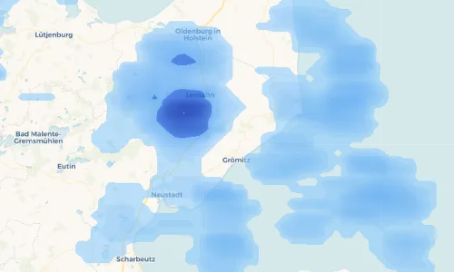 Regenradar Vorschaubild - Aktuelle Niederschläge in Nienhagen und Umgebung