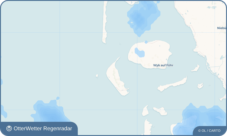 OtterWetter Regenradar-Widget Norddorf auf Amrum