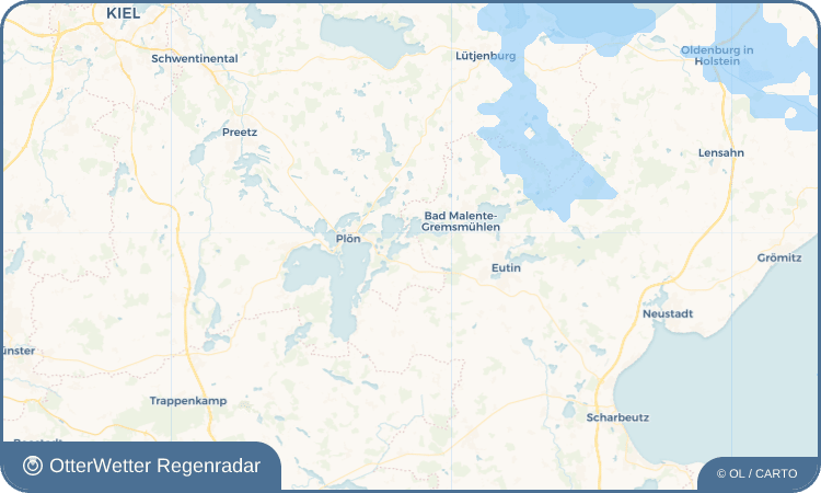 OtterWetter Regenradar-Widget Oberkleveez