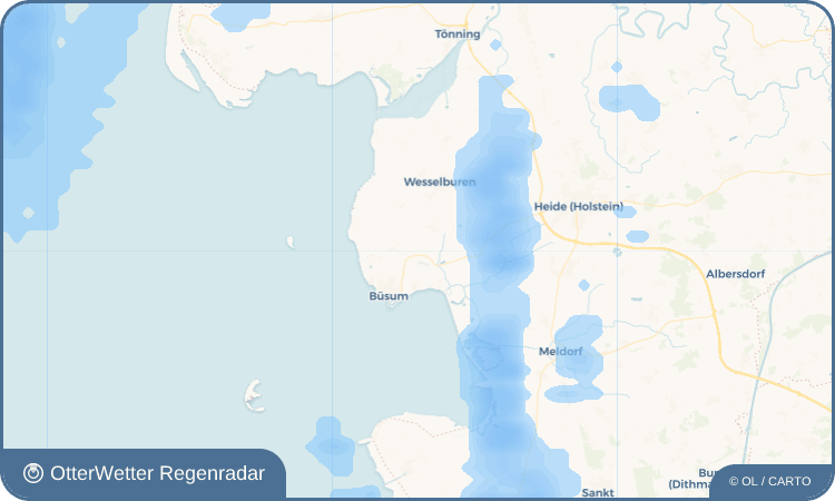 Widget-Vorschau für Oesterdeichstrich Wetter-Widget-Vorschau mit Vorhersagedaten für Oesterdeichstrich