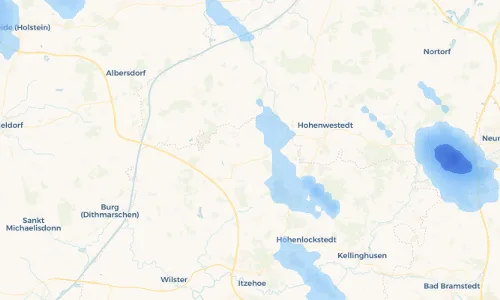 Regenradar Vorschaubild - Aktuelle Niederschläge in Oldenborstel und Umgebung