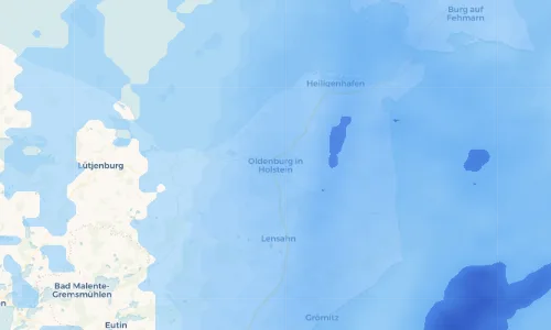 Regenradar Vorschaubild - Aktuelle Niederschläge in Oldenburg in Holstein und Umgebung