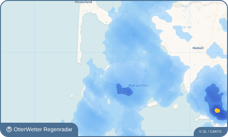 Wetter-Widget-Vorschau mit Vorhersagedaten für Oldsum