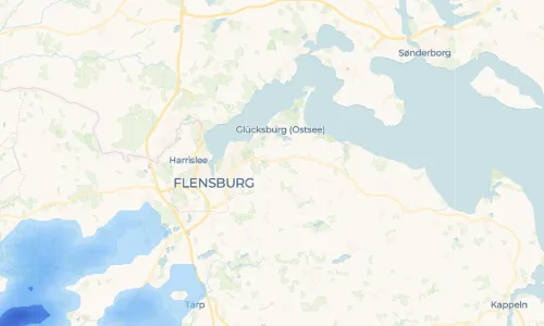 Regenradar Vorschaubild - Aktuelle Niederschläge in Oxbüll und Umgebung
