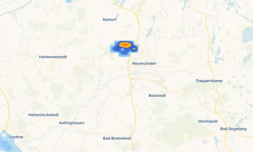 Regenradar Vorschaubild - Aktuelle Niederschläge in Padenstedt und Umgebung