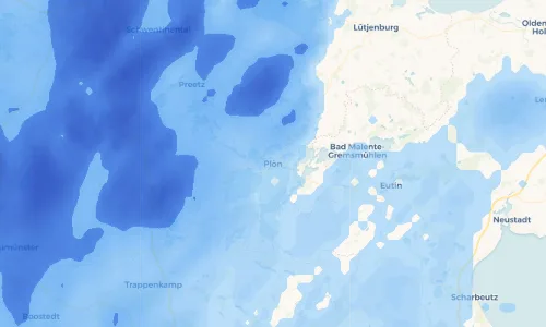 Regenradar Vorschaubild - Aktuelle Niederschläge in Plön und Umgebung