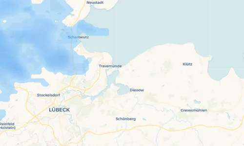 Regenradar Vorschaubild - Aktuelle Niederschläge in Pötenitz und Umgebung
