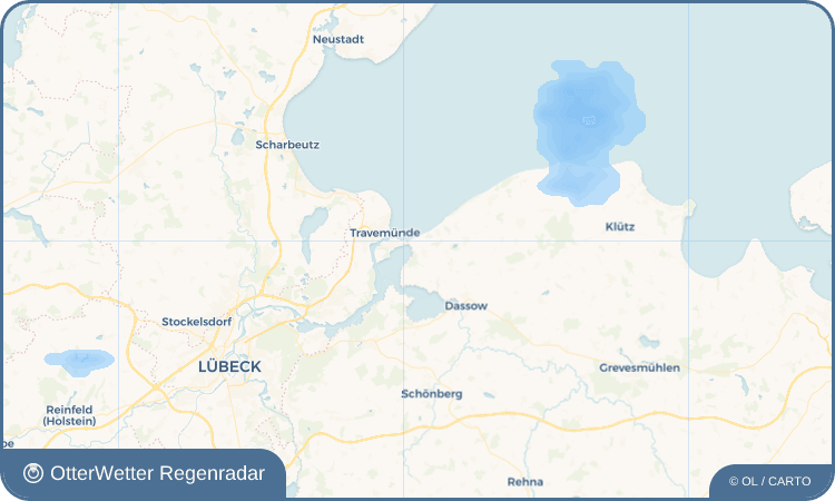 OtterWetter Regenradar-Widget Pötenitz