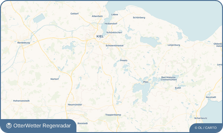 Widget-Vorschau für Postfeld Wetter-Widget-Vorschau mit Vorhersagedaten für Postfeld