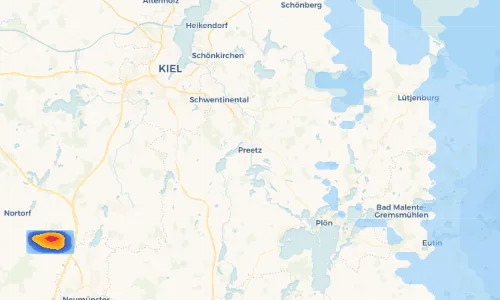 Regenradar Vorschaubild - Aktuelle Niederschläge in Preetz und Umgebung