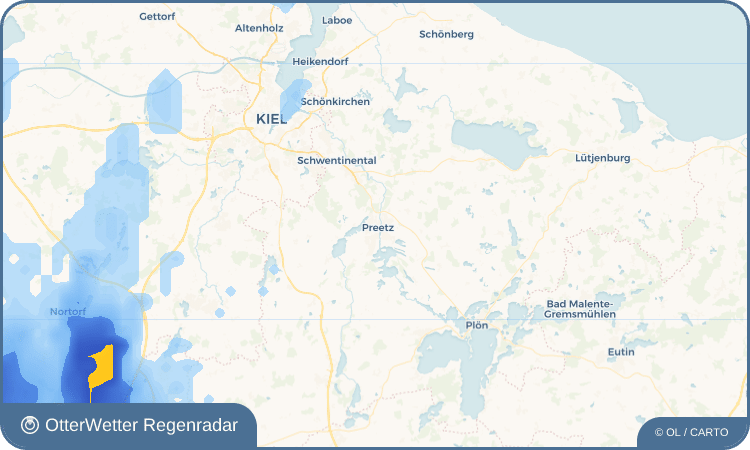 Widget-Vorschau für Preetz Wetter-Widget-Vorschau mit Vorhersagedaten für Preetz