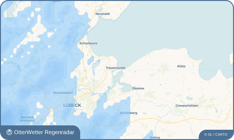 Widget-Vorschau für Priwall Wetter-Widget-Vorschau mit Vorhersagedaten für Priwall