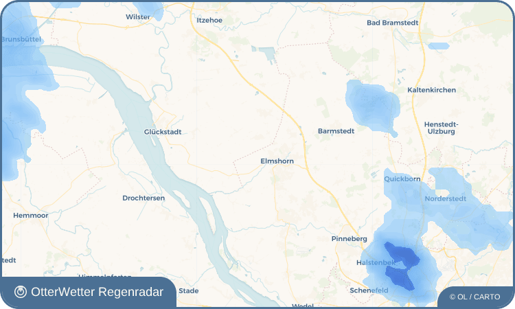 OtterWetter Regenradar-Widget Raa-Besenbek