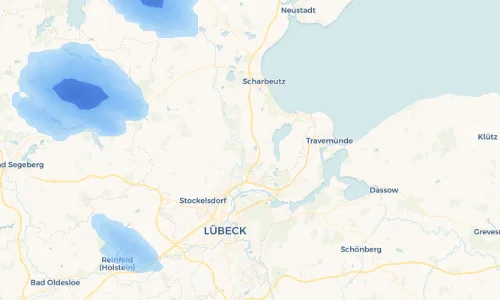 Regenradar Vorschaubild - Aktuelle Niederschläge in Ratekau und Umgebung