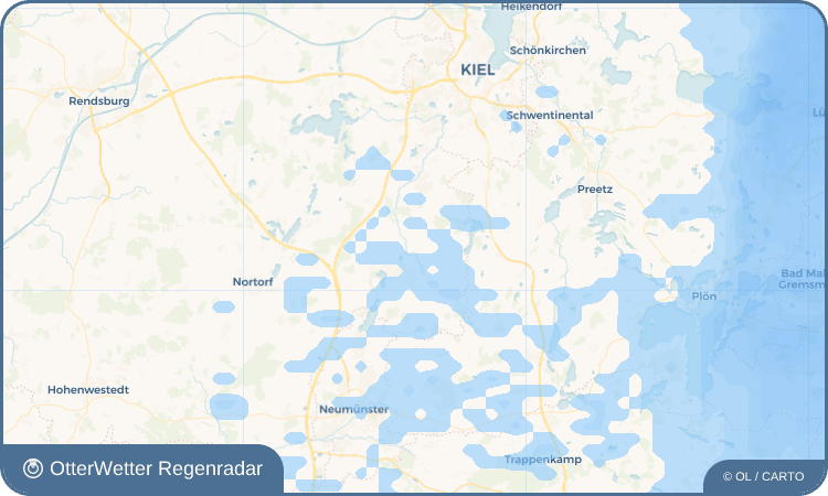 OtterWetter Regenradar-Widget Reesdorf
