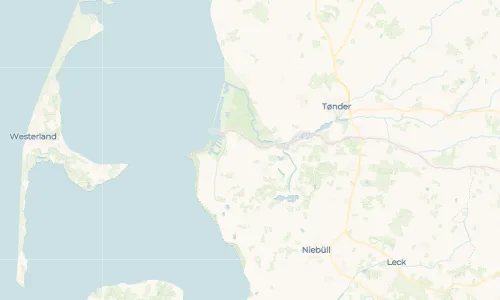 Regenradar Vorschaubild - Aktuelle Niederschläge in Rodenäs - Kirche und Umgebung