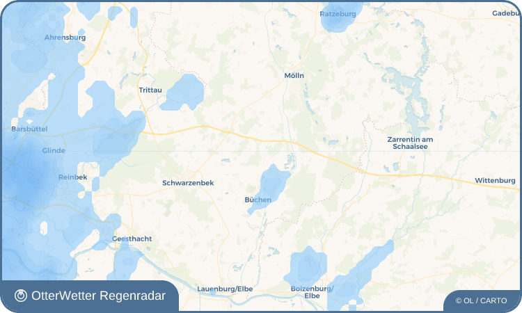 OtterWetter Regenradar-Widget Roseburg