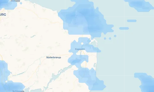 Regenradar Vorschaubild - Aktuelle Niederschläge in Sandbek und Umgebung