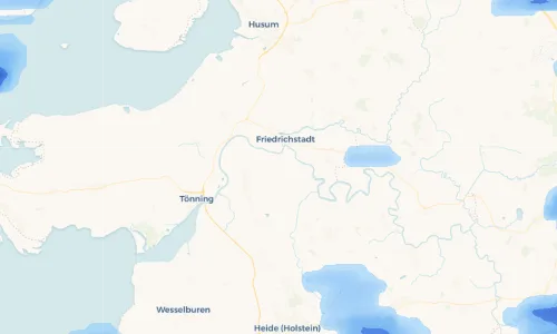 Regenradar Vorschaubild - Aktuelle Niederschläge in Sankt Annen und Umgebung