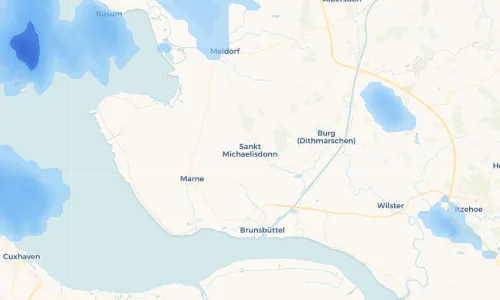 Regenradar Vorschaubild - Aktuelle Niederschläge in Sankt Michaelisdonn und Umgebung