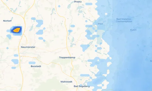 Regenradar Vorschaubild - Aktuelle Niederschläge in Schmalensee und Umgebung