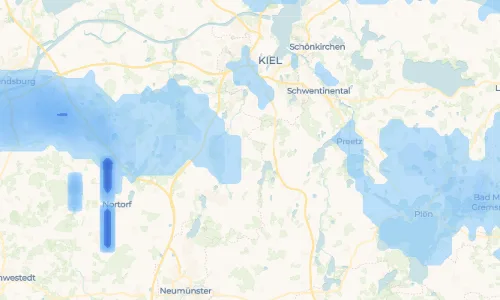 Regenradar-Vorschau: aktuelle Niederschläge in Schönhorst und Umgebung
