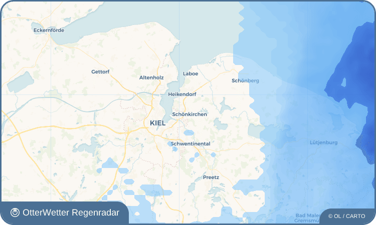 Wetter-Widget-Vorschau mit Vorhersagedaten für Schönkirchen
