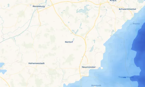 Regenradar-Vorschau: aktuelle Niederschläge in Schülp b. Nortorf und Umgebung