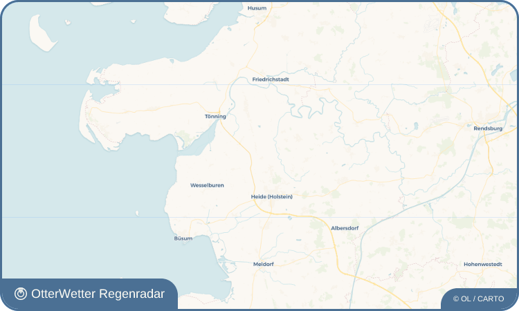 OtterWetter Regenradar-Widget Stelle
