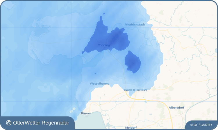 OtterWetter Regenradar-Widget Strübbel