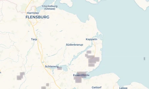 Regenradar Vorschaubild - Aktuelle Niederschläge in Süderbrarup und Umgebung